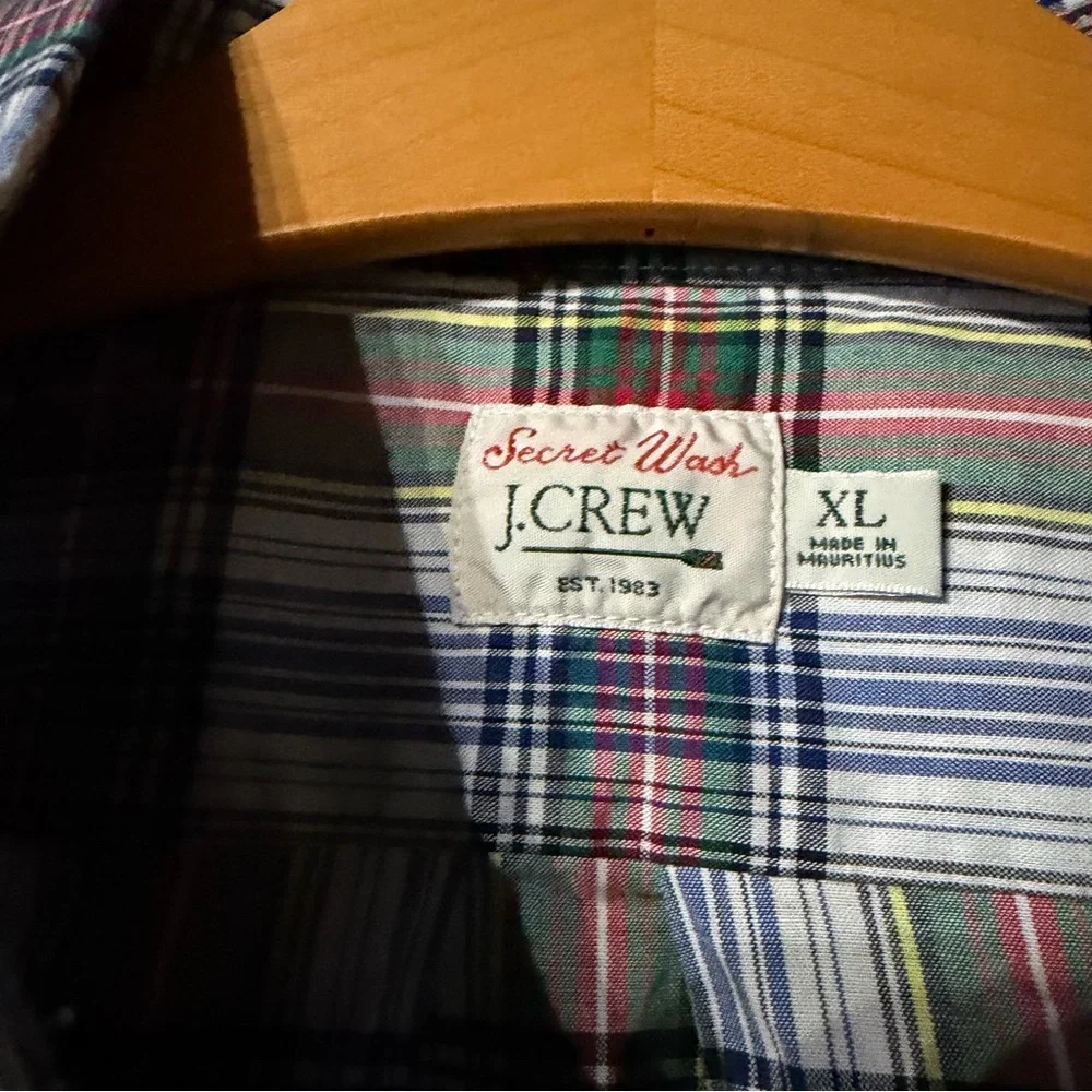 J. Crew Plaid Button Down Shirt